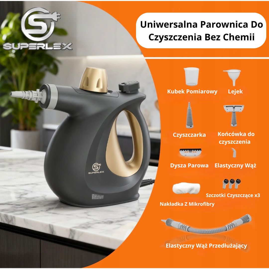 Ręczna Parownica SuperFlex™ + Akcesoria